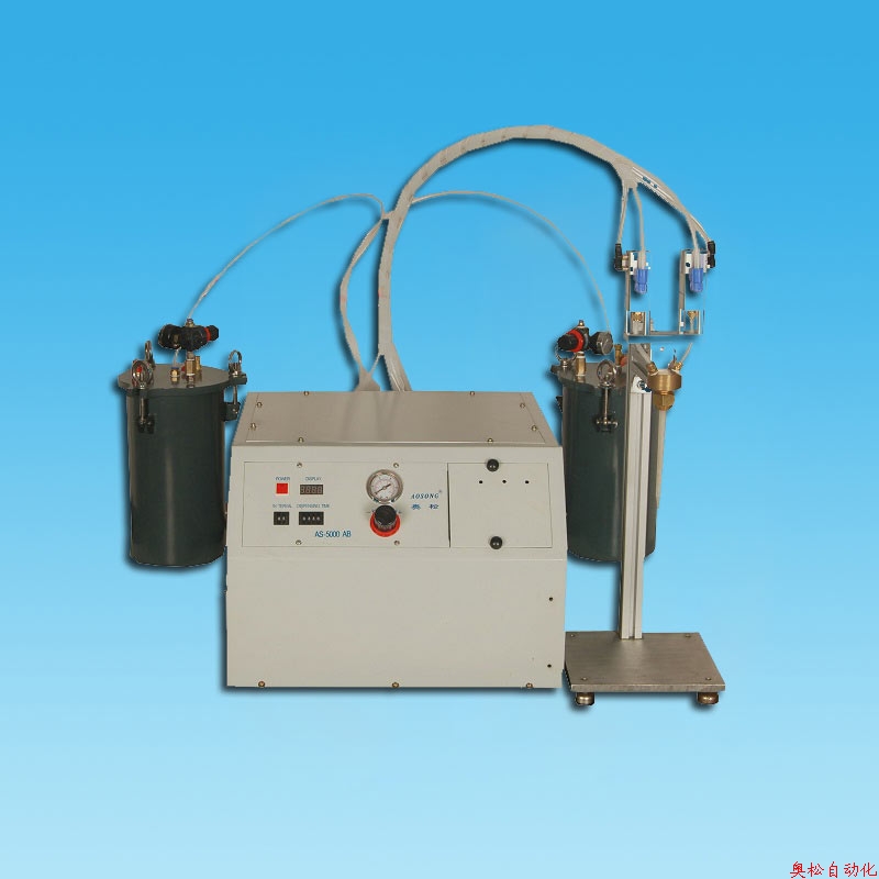 Desktop static two-liquid glue filling machine